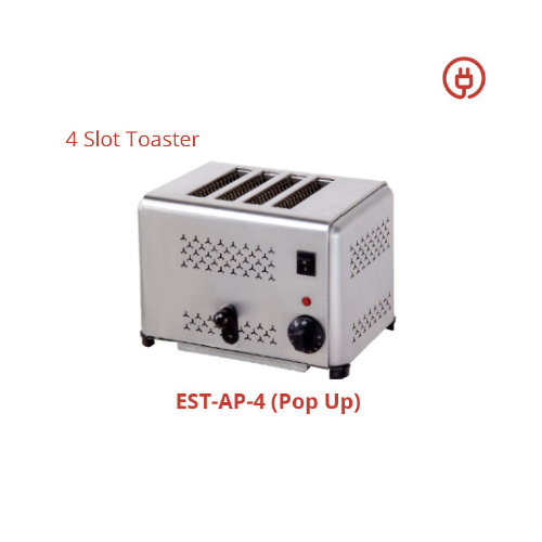 Manual & Automatic Pop Up Slot Toaster EST-AP-4