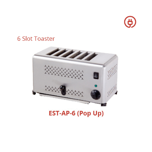 Manual & Automatic Pop Up Slot Toaster EST-AP-6
